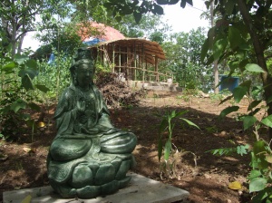 Kwan Yin, the Goddess of Infinite Compassion, has a home in the garden.